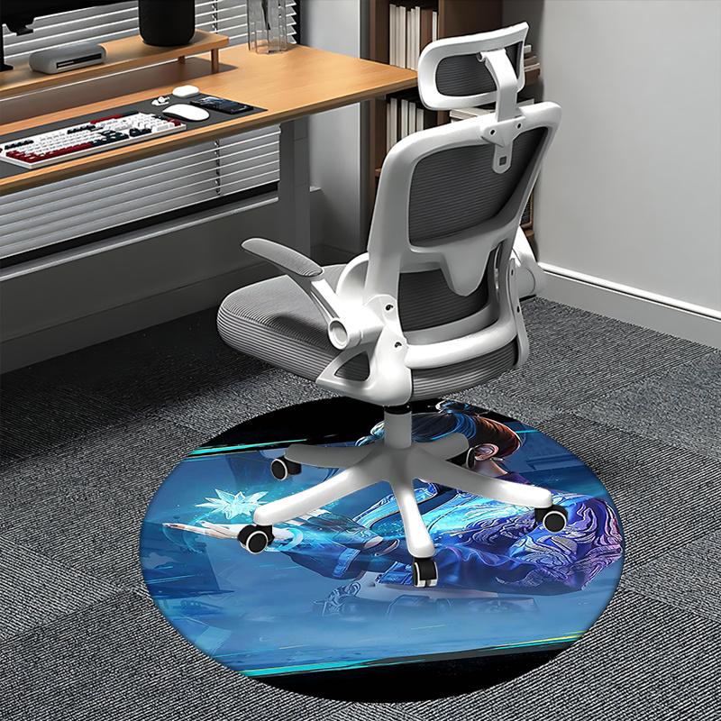 

Valorant Chair mat Round Rug-Office carpet, Machine Washable, Non-slip, Suitable for Living Rooms, Bedrooms, Entryways, and Holiday-themed D 80cm by 80cm