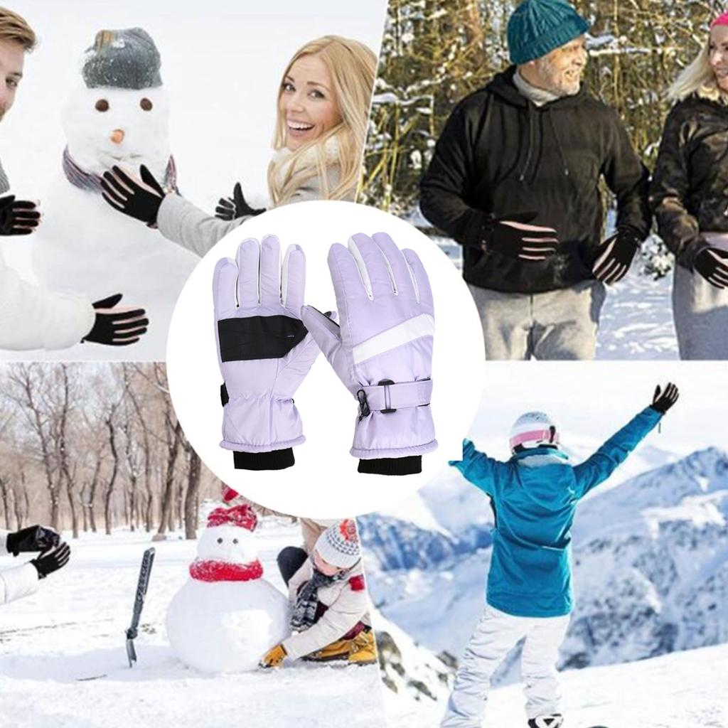 Lightweight Breathable.Ski Gloves Full Finger Winter Gloves Cold Weather Snowboard Gloves for Running Cycling Driving