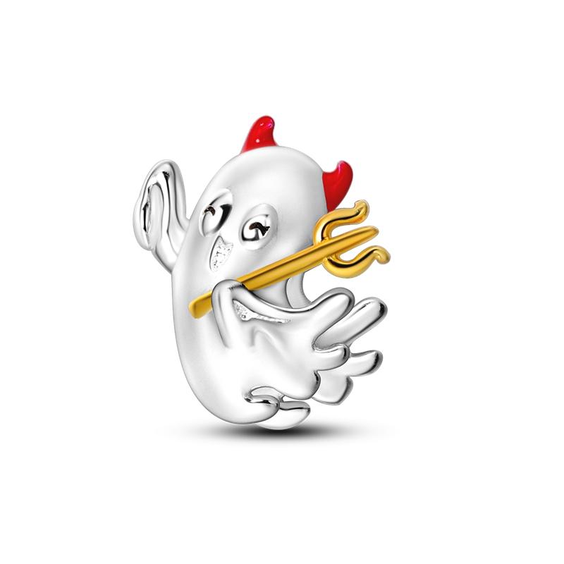 Halloween Charm Charms Witch Skeleton Teapot Jack Pendant Beads Fit Original Bracelet Necklace Jewelry Gift