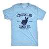 Mens Cotton Tail Candy Co T Shirt Funny Easter Sunday Chocolate Bunny Rabbit Tee