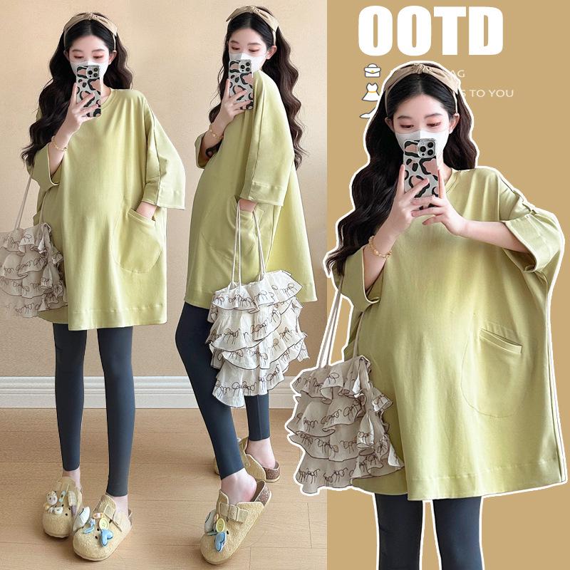 2026 Spring Korean Style Loose Maternity T-shirt M
