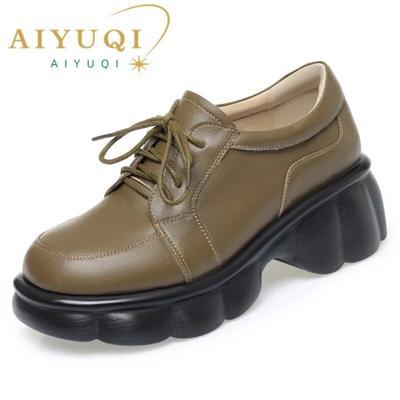 Loafer Sieviešu Platforma Pavasara Sieviešu Apavi Britu Style Šņorējamie Modes Apavi Sieviešu