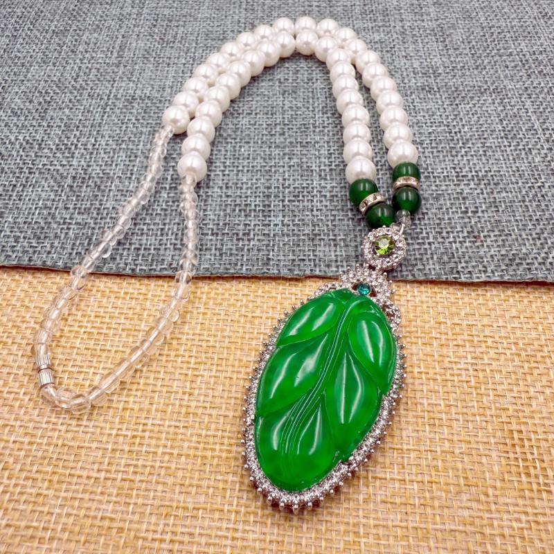 Chinese Style Pearl Guanyin Buddha Necklace Pendant Exquisite Versatile Sweater Chain Fashion Jewelry Mother'S Day Gift