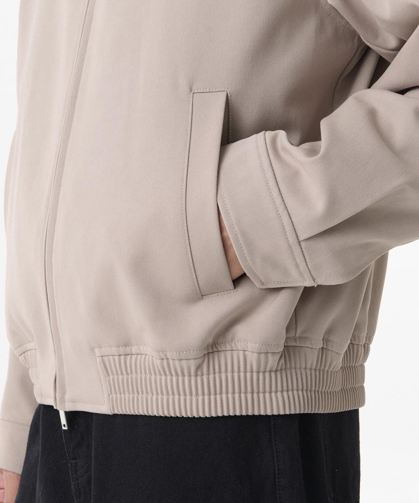 Musinsa Standard Relaxed Minimal Blouson Jacket [Light Beige]