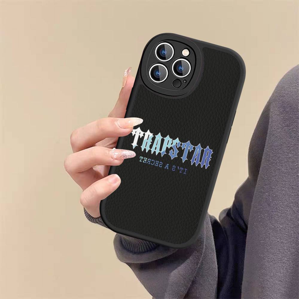 

Чохол для телефону T-Trapstars Для IPhone 16 15 14 13 12 11 Pro Max Plus 16E М який шкіряний чохол iphone XS MAX