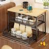 Coffee Machine Storage Shelf Countertop Organizer Space Saving Rack Pull Out Tea