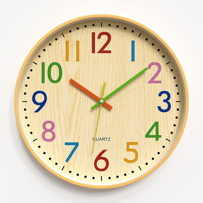 Fashion Silent Wall Clocks Creative Round Vintage Aesthetic Design Clock Wall Living Room Creative Reloj De Pared Decoration