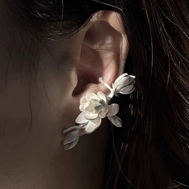 

[Nekoneko] Jasmine Stud Earrings Stewed Pork Original Design Jasmine single earring