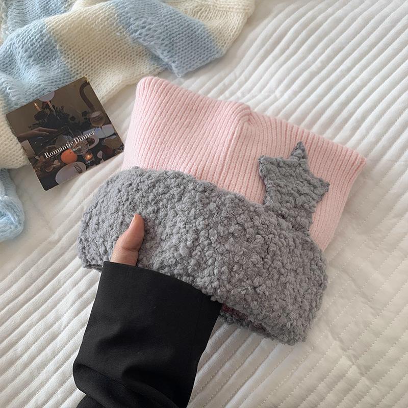 Ear Trendy Cat Knit Cap For Men And Women Offering Warmth And Comfort In Various Cute Color Combinations