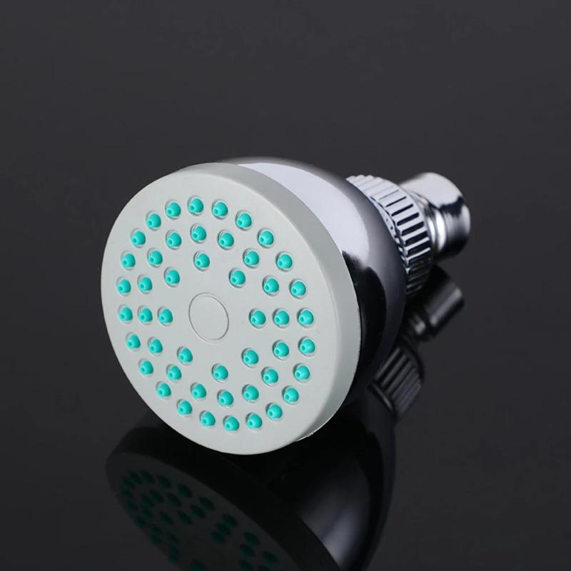 1Pc Shower Head ABS Chrome Handheld Water Saving Rround Shower Faucet Head Universal Bathroom SPA Shower Head