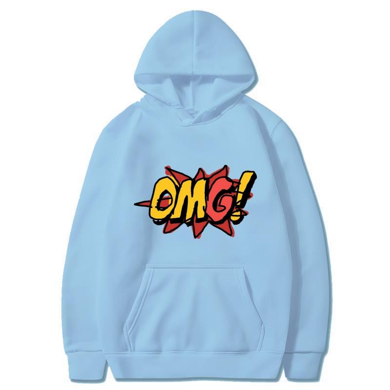 My God 2025 Autumn/Winter Printed Hoodie, Daily Casual Pullover, Classic Top, Harajuku Street Wear, Fashionable Warm Hoodie