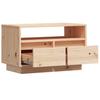 TV Stand 60 X 35 X 37 Cm Solid Pine Wood