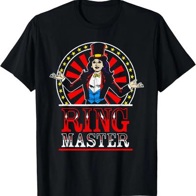 Girl Ringmaster Female Circus Staff Carnival Theme Party T-Shirt