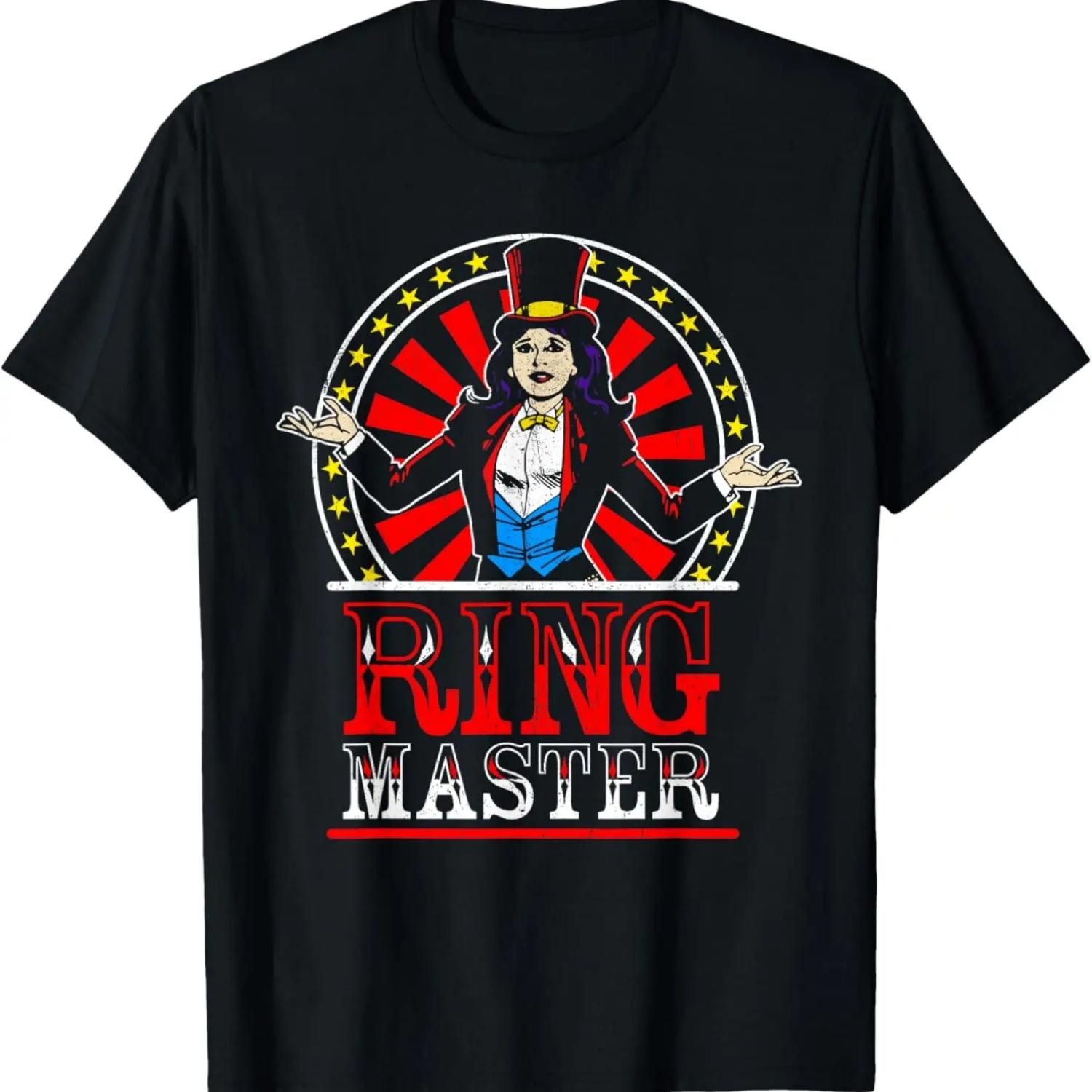 Girl Ringmaster Female Circus Staff Carnival Theme Party T-Shirt S