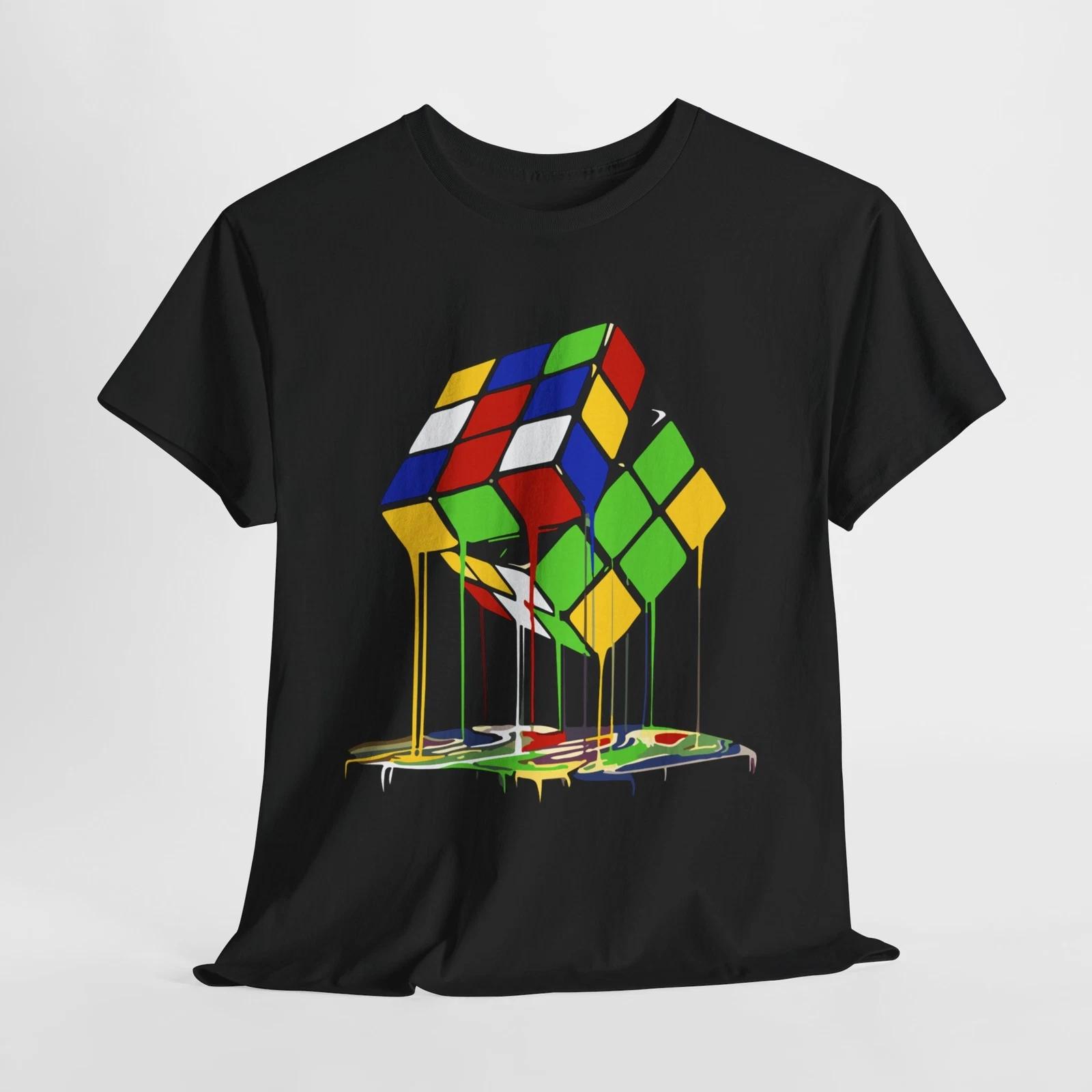 

RUBIC CUBE MAGICO CUBE RUBIX FUN GRAPIC T SHIRT Unisex Heavy Cotton Tee S