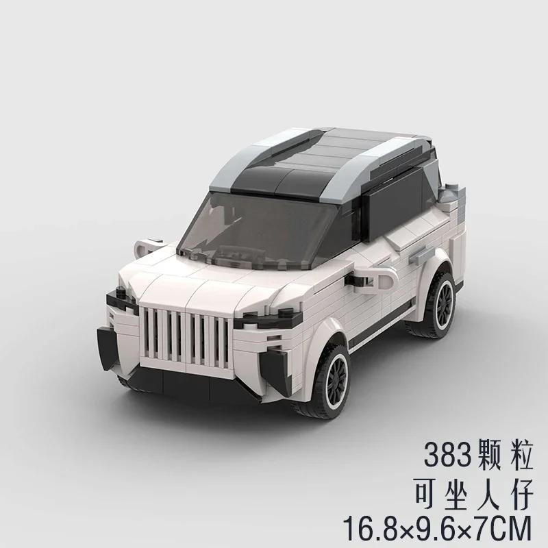 MOC Mașină Off Road Super Curse SUV Model Vehicul Blocuri de Construcție Viteză Raliu Sport Cărămidă de Curse Cadou de Crăciun Jucărie Tehnică de Oraș