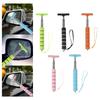 Car Rearview Mirror Wiper Stainless Steel Telescopic Long Handle Auto Mirror Squeegee Cleaner for Cleaning Shower Glass Door