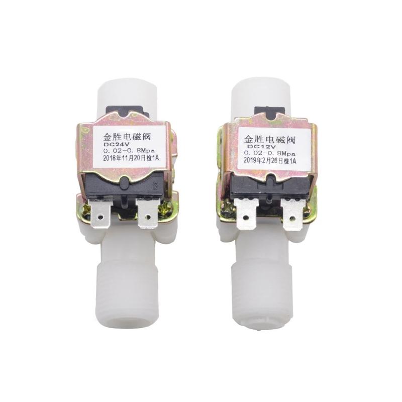 שסתום סולנואיד עם הברגה זכר 1/2 אינץ', 220V AC / 12V DC, שסתום בקרה מגנטי למים, מתג בקר לחץ פנאומטי, מפצל, סגור בדרך כלל