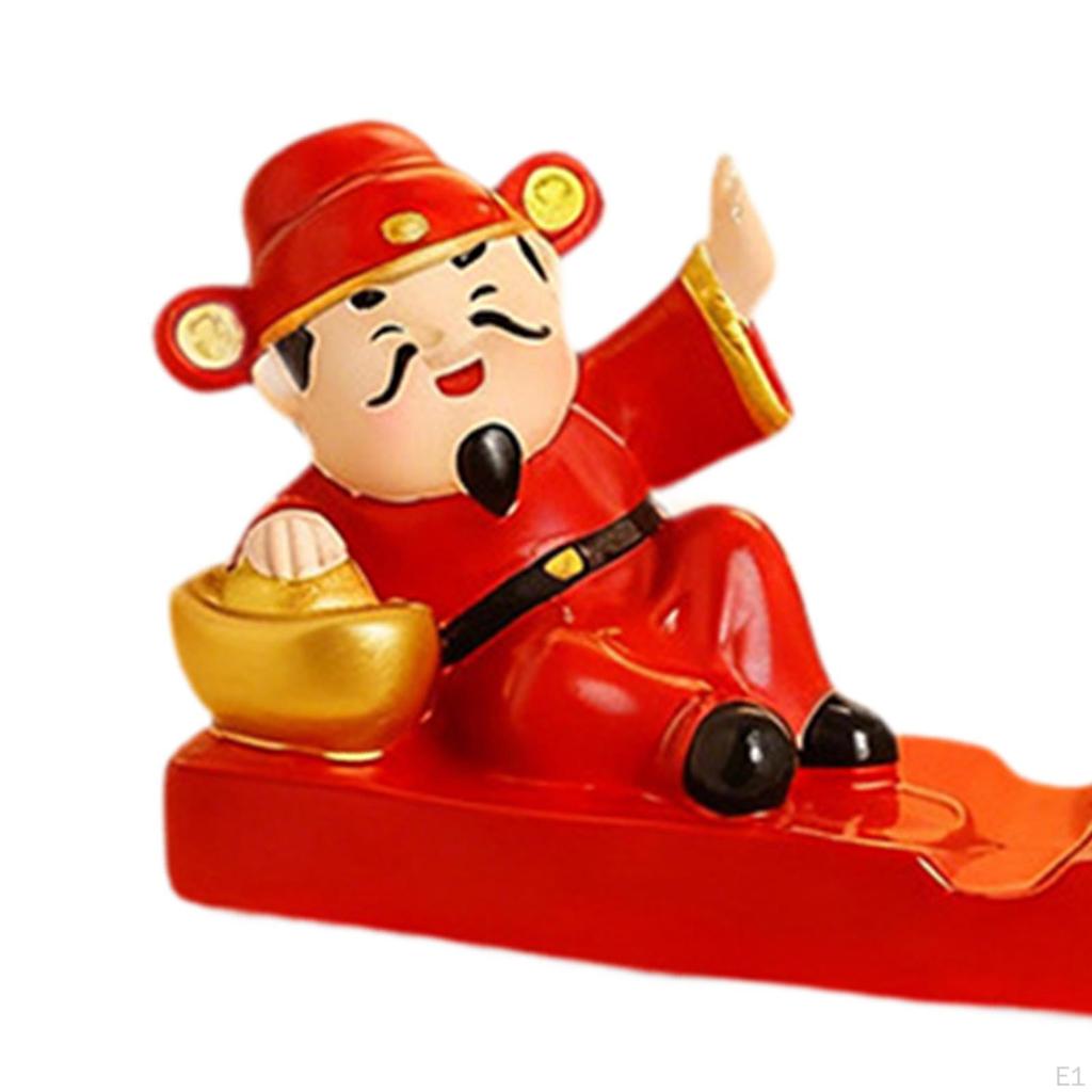 Gott des Reichtums Ornament Glücksbringer Figur Schreibtisch Telefonständer Geschenk Dekoration Statue Skulptur für