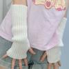 Knitted Arm Warmer Gloves Cold Proof Fingerless Gloves New Warm Arm Sleeve  Autumn Winter
