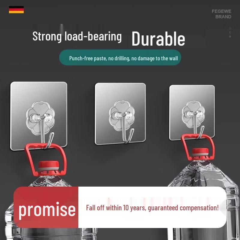 LIEI Strong Transparent Adhesive Hooks