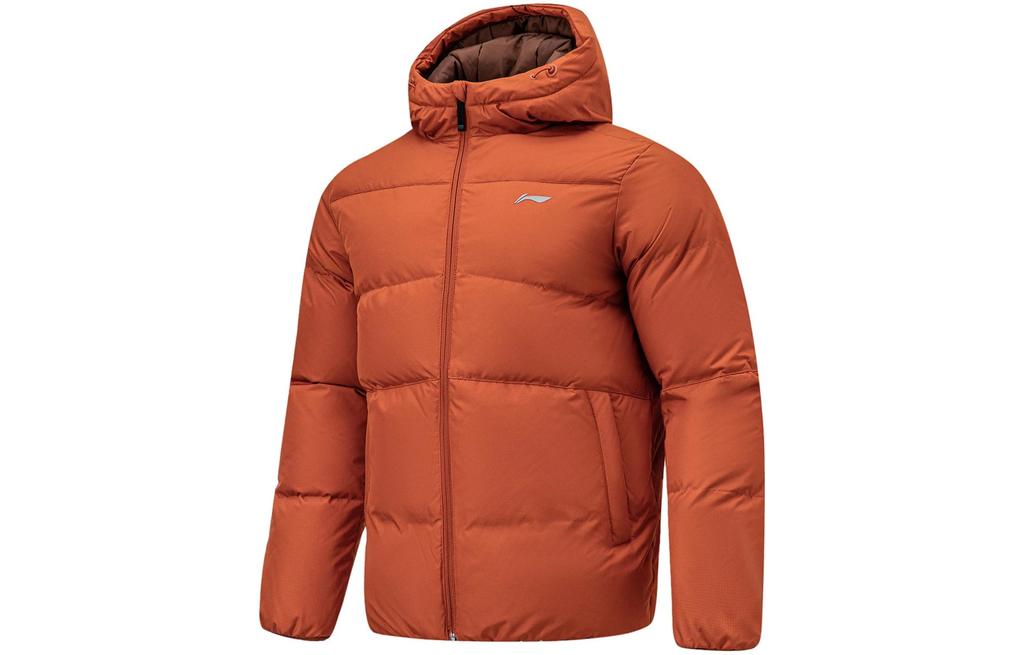 Li Ning Fitness Series Down Jacket Men's Tea Red AYMT061-5
