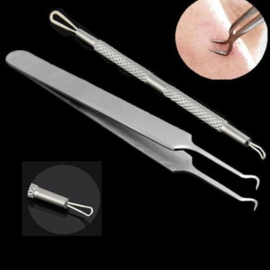 Pro Acne Blemish Pryszcz Extractor Remover Igła Pinceta Narzędzia Pielęgnacja skóry twarzy
