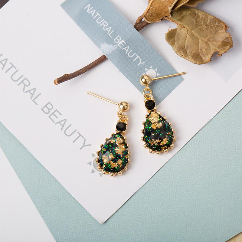 Meier S925 sterling silver needle zircon stud earrings - korean style, trendy, and forest-inspired