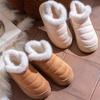 Fashion Fluffy Faux Fur Suede Warm Snow Boots for Women Winter Thick Plush Cotton Padded Shoes Woman Non Slip Casual Comfort Ankle Boots