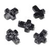 5uds/lote 12x16mm Forma de Cruz de Piedra Natural Colgantes de Cuentas Ágata Turquesa Jade Encantos Cuentas Para Pulsera DIY Pendientes Accesorios