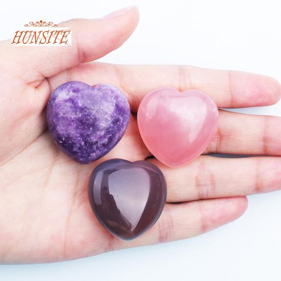 20 Adet Kalp Taş Seti, Doğal Romantik Aşk Taşları, Şifa Taş Seti