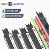 Pen Metal Mechanical Pencil Set with Lead and Eraser 5 and Perfect for Mr. Refills, Sizes, Black 0.3, 0.5, 0.7, 0.9, 2mm. Drawing.