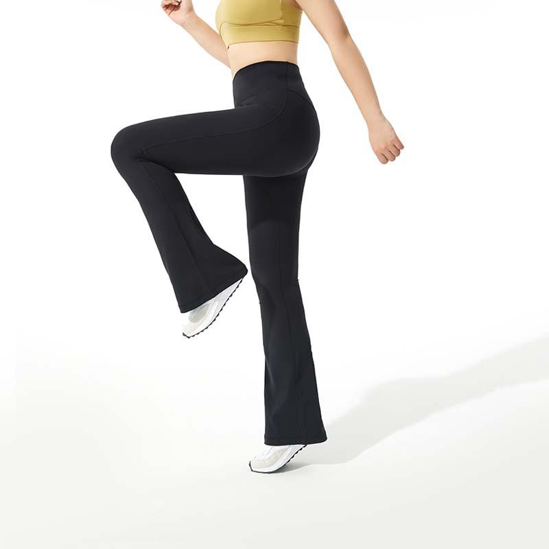 Women's Plus Size Yoga Flare Pants - High Waist, Hip Lifting, Tummy Control Fitness Wear