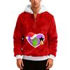 Men's  Plush  Half  Zipper  Hooded Hood  Hoodie