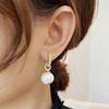 High-End Pearl Dangle Earrings: Luxury 925 Sterling Silver Studs for Women