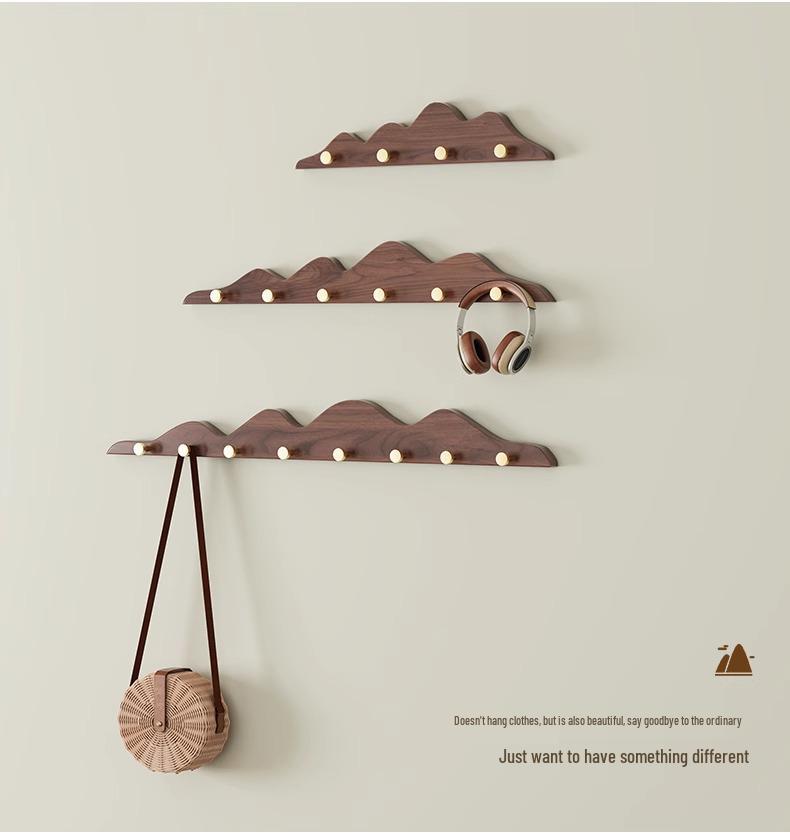 Creative Wall-Mounted Entryway Coat Rack with Hat and Clothing Hooks
