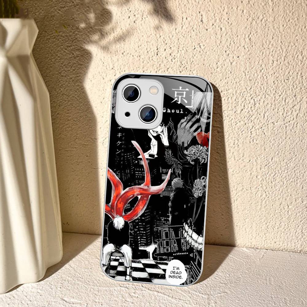 T-Tokyo G-Ghoul Classic Anime Tempered Glass For iphone 14 13 12 11 Pro Mini XS MAX 14Plus X XS XR Cover