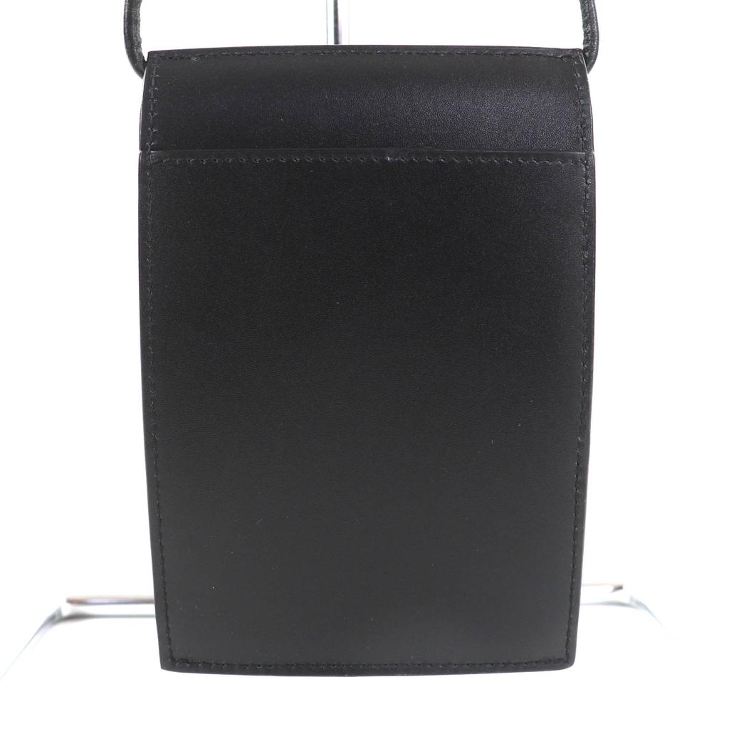 Pristine SAINT LAURENT PARIS Shoulder Bag Black Leather Women 802728 Used