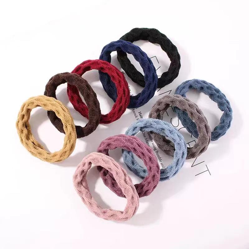 10Pcs/lot Elastic Hair Bands Colorful Rubber Bands For Kids Scrunchie Girl Hair Accessories