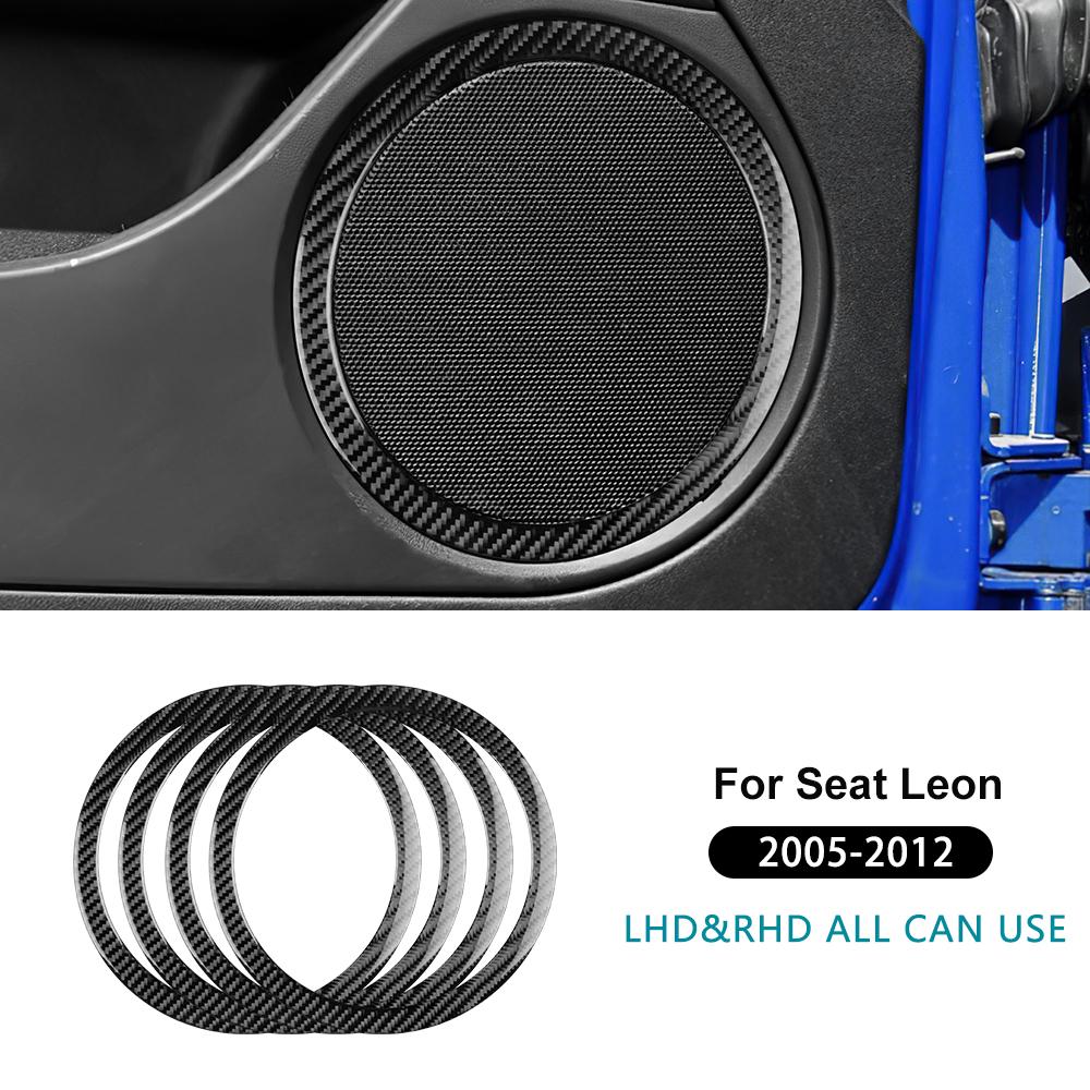 Carbon Fiber Style Interior Sticker for Seat Leon 2005 2006 2007 2008 2009 2010 2011 2012 LHD RHD Interior Panel