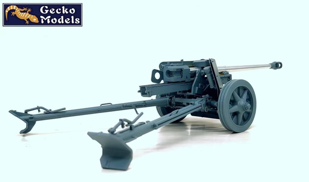 Gecko Models German PaK40 Gun Early Model Plastic Model GEC16GM0012 1/16 7.5cm Anti-tank (cannon)