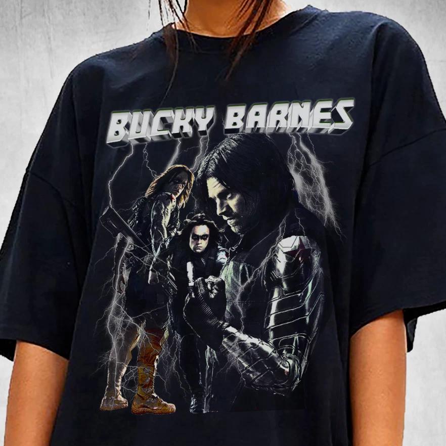 

Bucky Barnes Shirt The Falcon And Winter Soldier Homage T-Shirt L