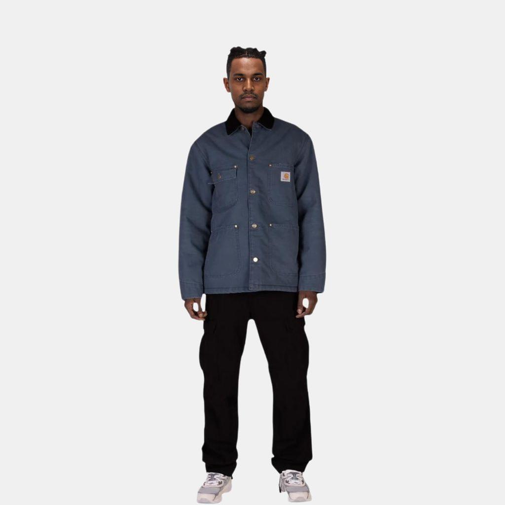 Carhartt WIP Jackets Men's Blue Lapel Moderate I027357-1QF-3K