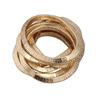 Alloy Flexible Bangle Gold Color Multi-layer Bracelet New Bendable Bracelet  Jewelry Accessories