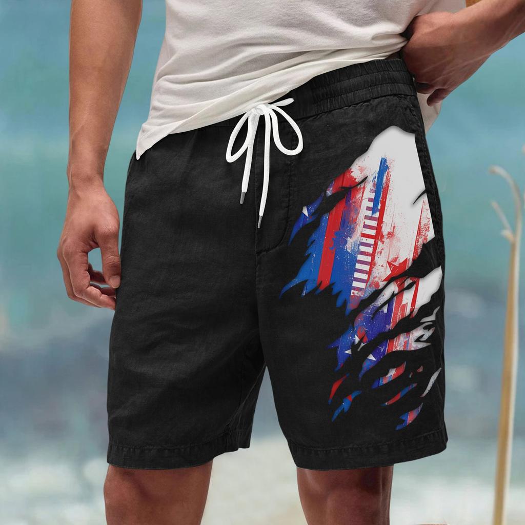 Men's Summer Large Casual Loose Sports Pants Beach Shorts