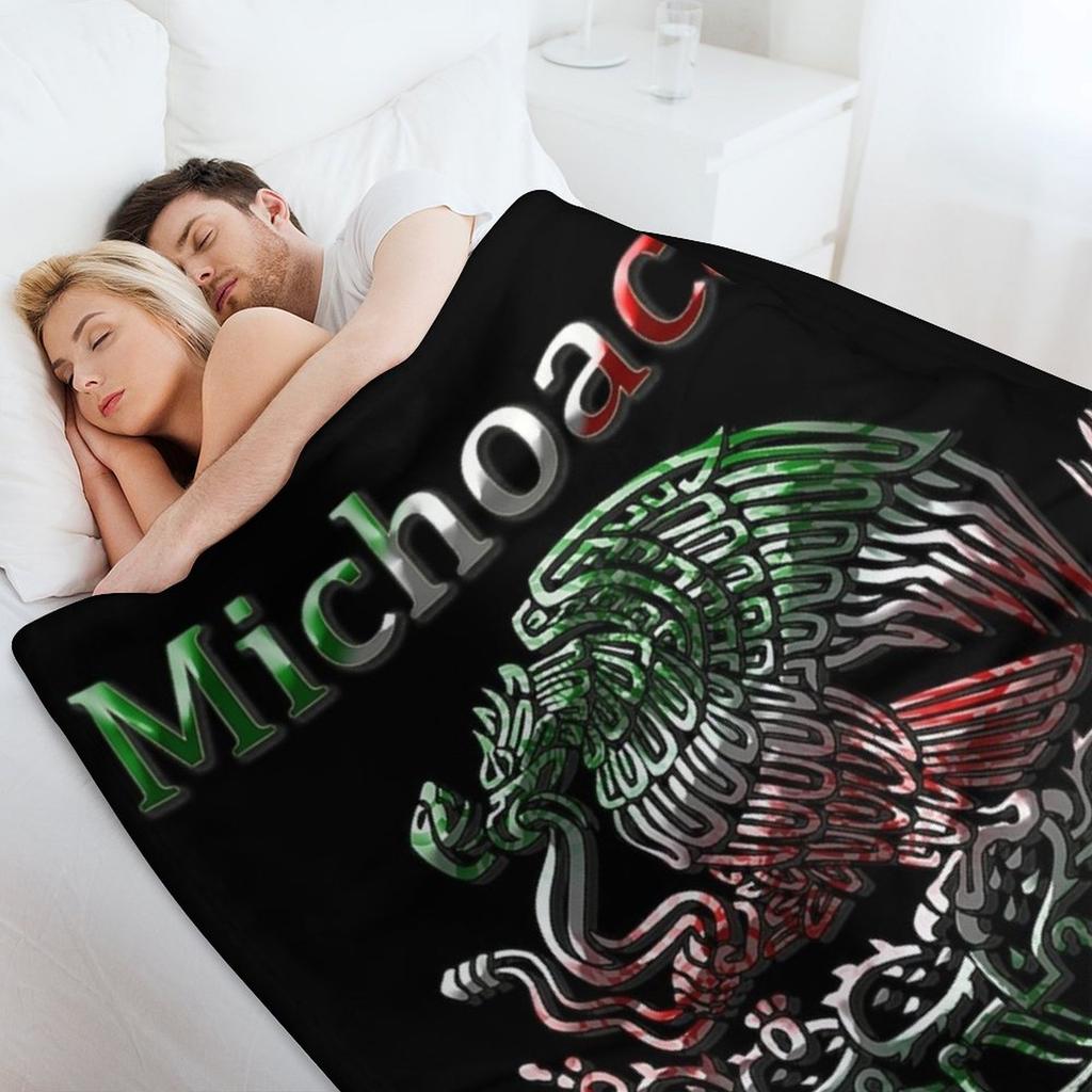 Michoacan Morelia Mexican colt flag Mexico Throw Blanket bed plaid Single funny gift Extra Large Throw Blankets