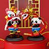 Non-Toxic Happy New Year Kids Toys Panda Building Blocks Micro Blocks Dragon Lion Dance Chinese Style Decorations Gifts Sets