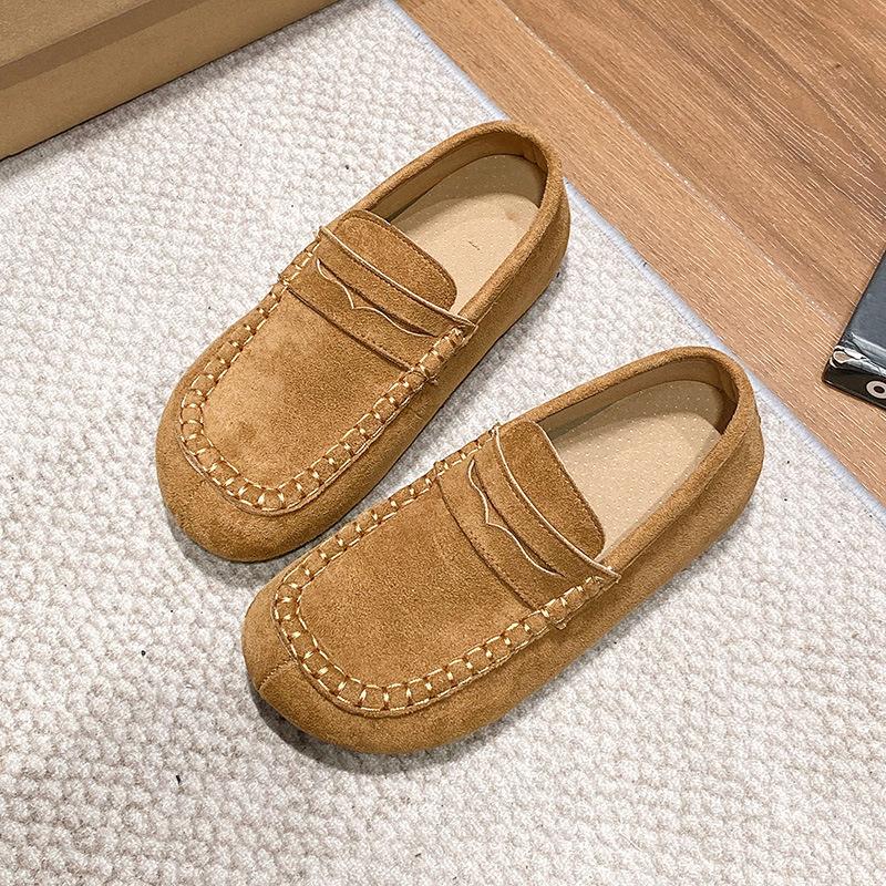 Удобные и универсальные туфли Doudou женские осень 2025 новая ленивая обувь лоферы популярная мода и популярная повседневная обувь 35