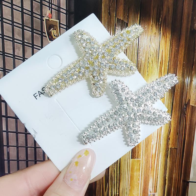 Kristall für Frauen Koreanische Neue Haarnadeln Mädchen Geometrische Perlen Haarspangen Mode Haarklammer Seitenclip Haaraccessoires