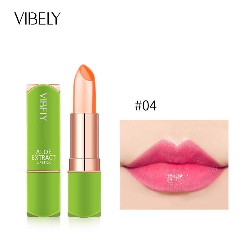 

VIBELY Jelly Change Lipstick Aloe Veority Constellation Corporal Cosmetic Seven Color Увлажняющая увлажняющая помада 04